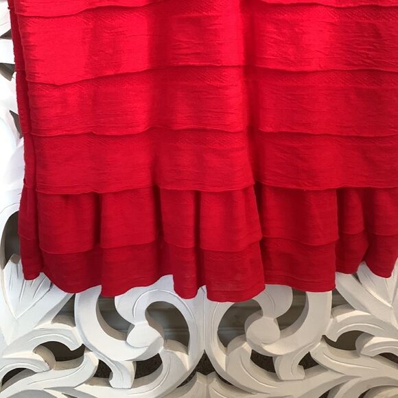 🆕Max Studio BodyCon Ruffle Red Dress - Picture 6 of 9